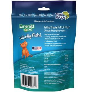 Emerald Pet Wholly Fish! Tuna Recipe Grain-Free Crunchy Cat Treats