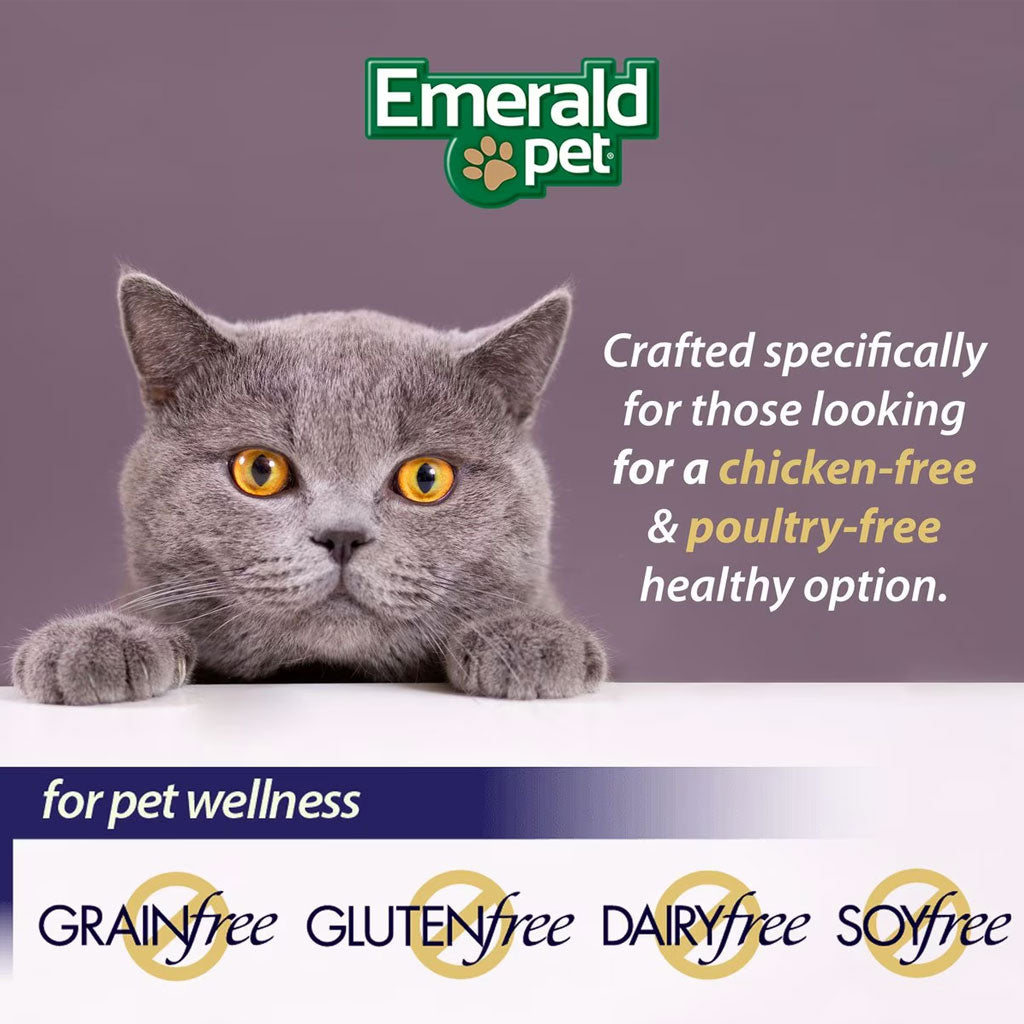 Emerald Pet Wholly Fish! Tuna Recipe Grain-Free Crunchy Cat Treats