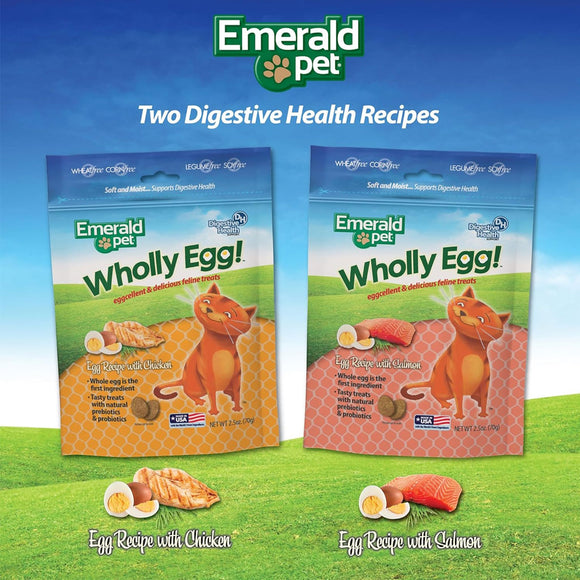 Emerald Pet Wholly Egg Recipe with Chicken Cat Treats