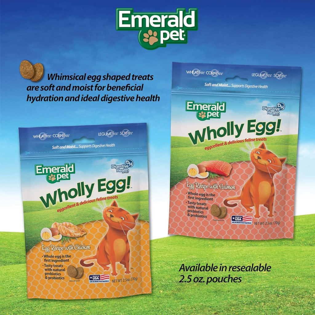 Emerald Pet Wholly Egg Recipe with Chicken Cat Treats