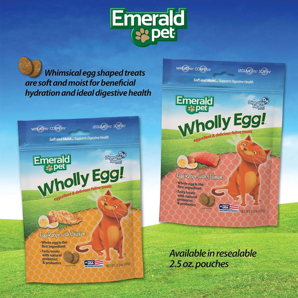 Emerald Pet Wholly Egg Recipe with Chicken Cat Treats