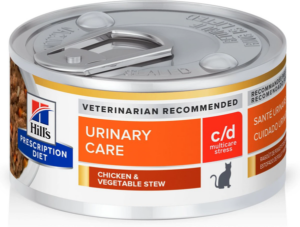 Hill's Prescription Diet c/d Multicare Urinary Care Stress Chicken & Vegetable Stew Wet Cat Food