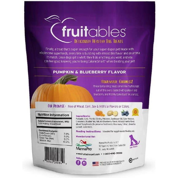 Fruitables Pumpkin & Blueberry Flavor Crunchy Dog Treat  (12 oz)