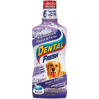 Dental Fresh Advanced Plaque & Tartar Water Additive for Dogs (17 oz)