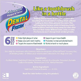 Dental Fresh Advanced Plaque & Tartar Water Additive for Dogs (17 oz)