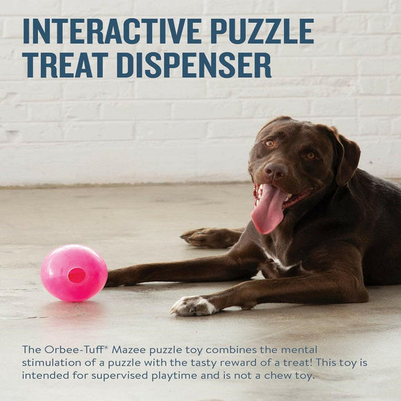Outward Hound Planet Dog Orbee Mazee Interactive Treat Dispensing Puzzle Pink