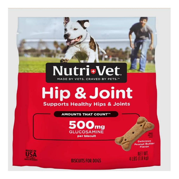 Nutri-Vet Hip & Joint Advanced Strength Biscuits for Dogs (4 lb)