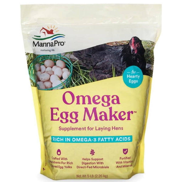 Manna Pro Omega Egg Maker Supplement for Laying Hens (5 lb)