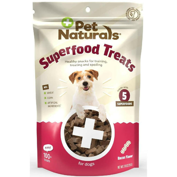 Pet Naturals Superfood Treats for Dogs, Crispy Bacon Flavor