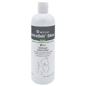 VetraSeb Silver Antimicrobial Shampoo, Mint For Dogs & Cats (16 oz)