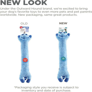 Outward Hound Longidudes Raccoon Plush & Squeaky Tug Toy For Dog