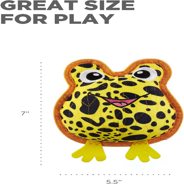 Outward Hound Xtreme Seamz Dart Frog Squeaky Durable Toy Dog