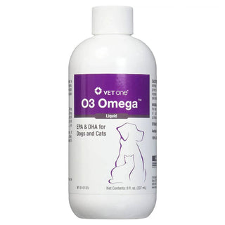 O3 Omega Liquid, EPA and DHA for Dogs and Cats (8 oz)