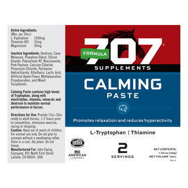 Formula 707 Calming Paste For Horses (30 cc) - 0