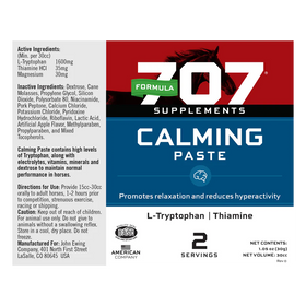 Formula 707 Calming Paste For Horses (30 cc) - 0