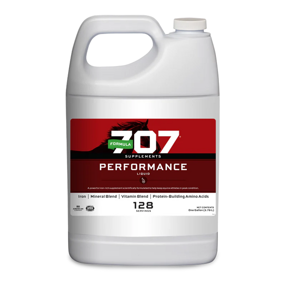 Formula 707 Performance Liquid Horse Supplement (1 Gallon, 128 Servings)