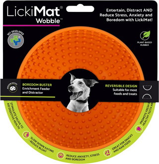 LickiMat Wobble Slow Feeder Lick Mat Bowl for Dogs