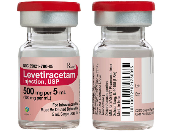 Levetiracetam Injection 100mg/ml (5m vial)