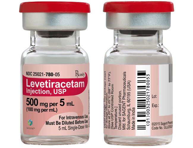 Levetiracetam Injection 100mg/ml (5m vial) - 0