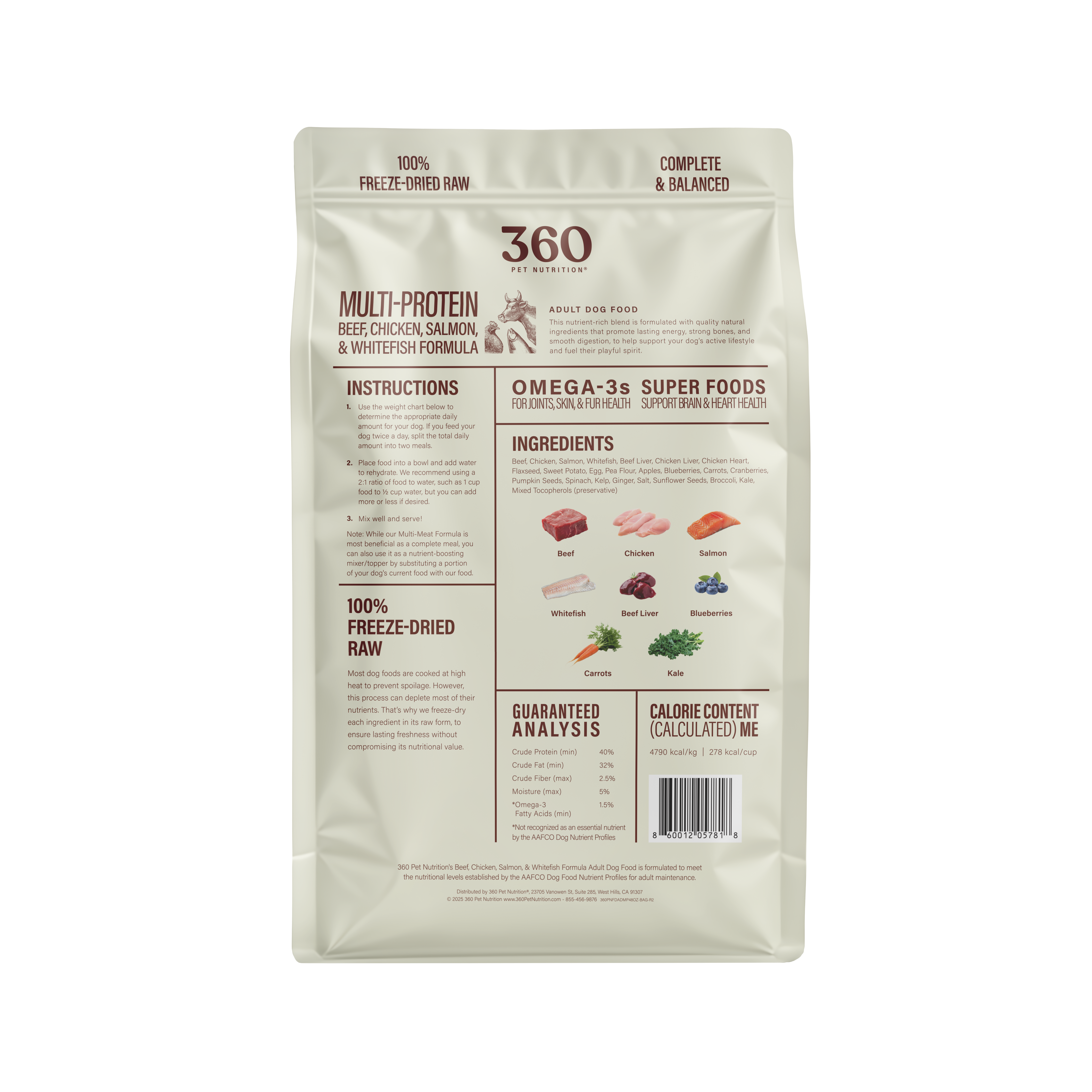 360 freeze dried dog food 360 Pet Nutrition Multi-Protein Freeze Dried Raw Adult Dog Food