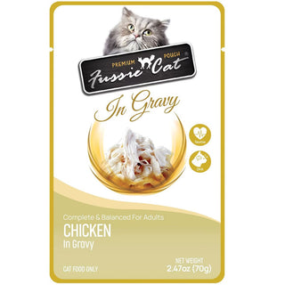 Fussie Cat Premium Chicken in Gravy Wet Cat Food, 2.47-oz