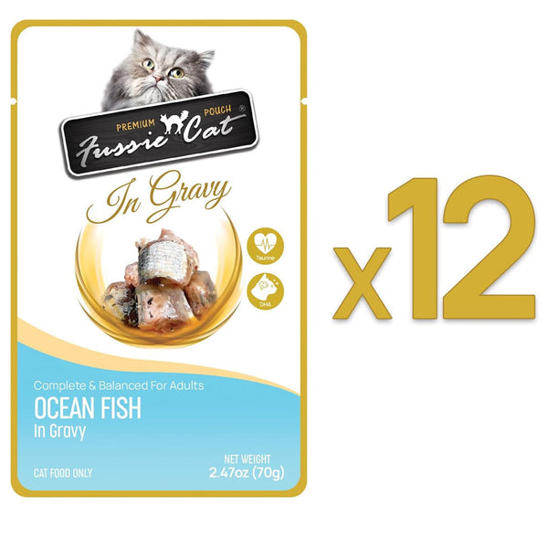 Fussie Cat Premium Ocean Fish in Gravy Wet Cat Food