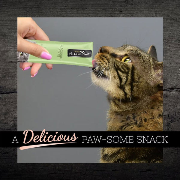 Fussie Cat Mackerel Puree Lickable Cat Treats