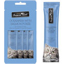 Fussie Cat Ocean Fish with Salmon Puree Lickable Cat Treats, 0.5-oz x 4-tubes