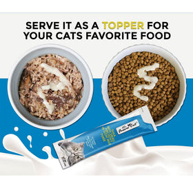 Fussie Cat Tuna with Small Anchovy in Goat Milk Puree Lickable Cat Treats, 0.5-oz x 4-tubes - 0