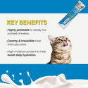 Fussie Cat Tuna with Small Anchovy in Goat Milk Puree Lickable Cat Treats, 0.5-oz x 4-tubes