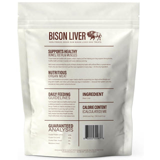 360 Pet Nutrition Bison Liver Freeze-Dried Raw Dog Treats