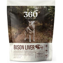 360 Pet Nutrition Bison Liver Freeze-Dried Raw Dog Treats, 4-oz