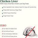 360 Pet Nutrition Chicken Liver Freeze-Dried Raw Dog Treats