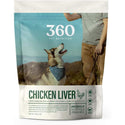 360 Pet Nutrition Chicken Liver Freeze-Dried Raw Dog Treats, 4-oz