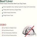 360 Pet Nutrition Beef Liver Freeze-Dried Raw Dog Treats