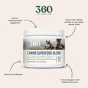 360 Pet Nutrition Canine Superfood Blend Nutritional Supplements for Dogs