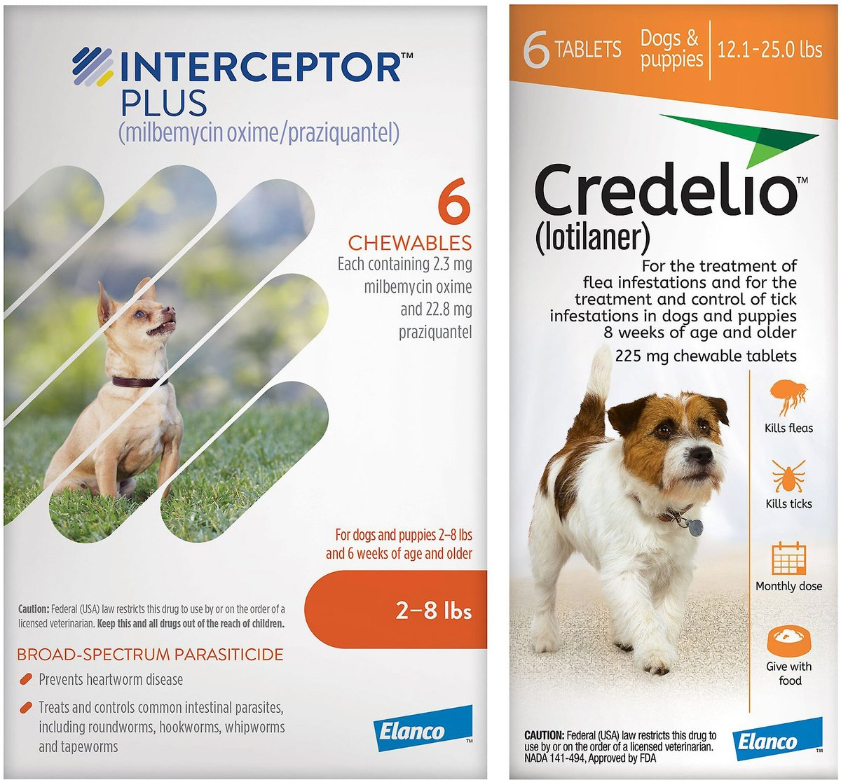 Credelio + Interceptor Plus 6-Month Bundle