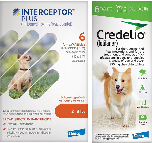 Credelio + Interceptor Plus 6-Month Bundle