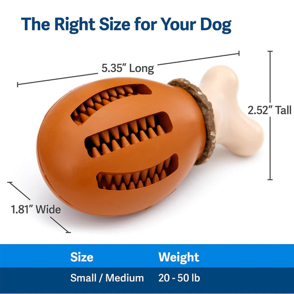 Petsafe Busy Buddy Chompin' Chicken Treat Dispenser Dog Toy small/medium dimension