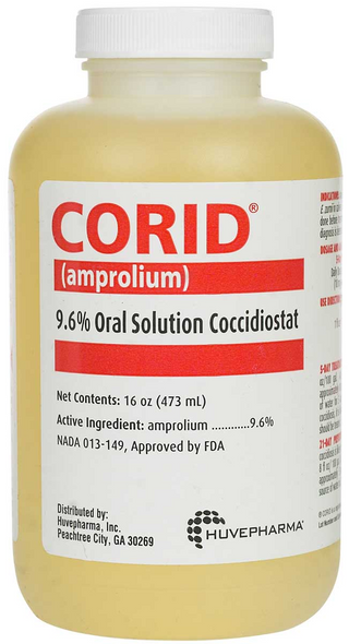 Corid (Amprolium) 9.6% Oral Solution