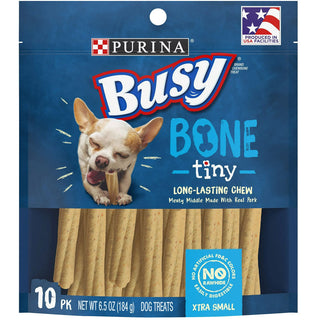 Busy Bone Tiny Long-Lasting Chew Xtra Small Dog Treats 10 count