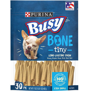 Busy Bone Tiny Long-Lasting Chew Xtra Small Dog Treats 30 count