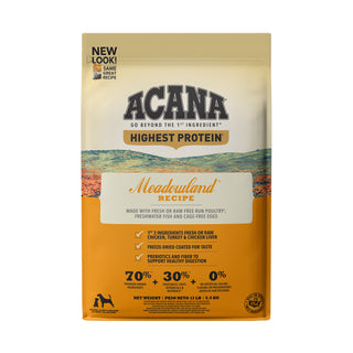 ACANA Highest Protein Dry Dog Food Meadowland Recipe