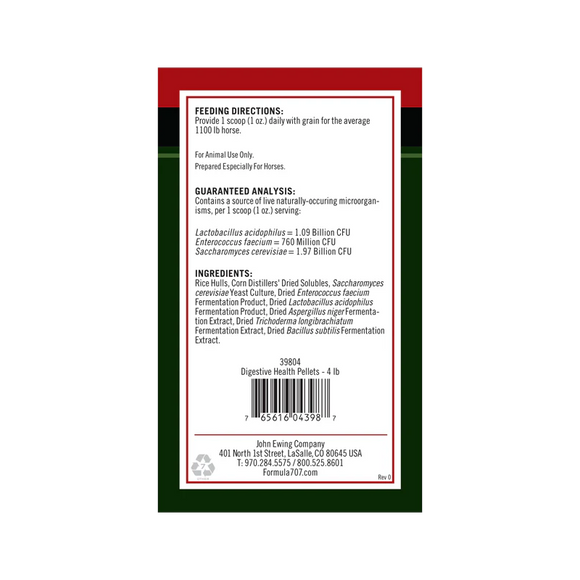 Formula 707 Digestive Health Horse Supplement Pellets