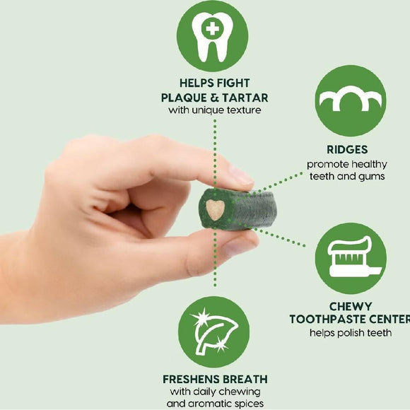 Ark Naturals 4-in-1 Brushless Toothpaste Chews for Small Dogs Value Pack (60 chews)