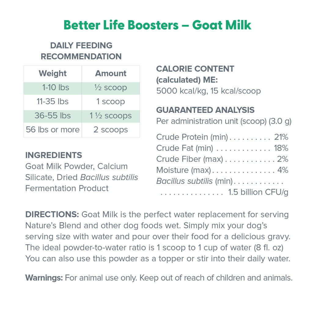 Dr. Marty Better Life Booster Goat Milk Blend (3.17 oz)