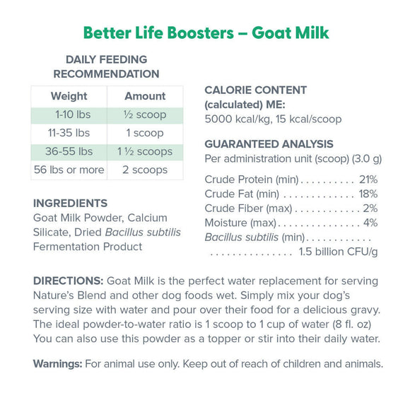 Dr. Marty Better Life Booster Goat Milk Blend (3.17 oz)