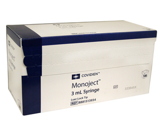 Monoject 3cc Luer-Lock Syringes (100 count)
