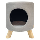 4 Cats & Dogs Wallie Pet Stool - Light Grey - Dog Beds & Furniture 1
