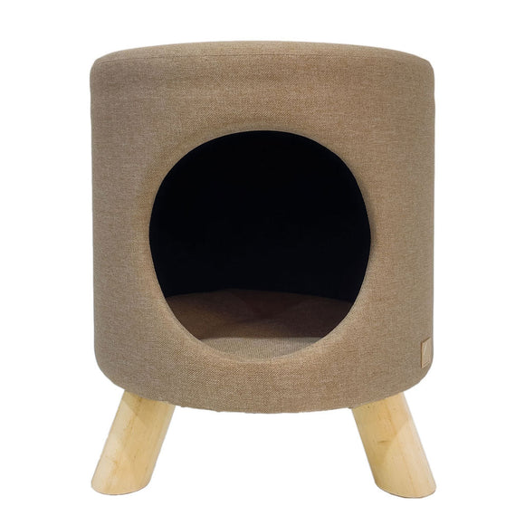 4 Cats & Dogs Wallie Pet Stool - Tan - Dog Beds & Furniture 12